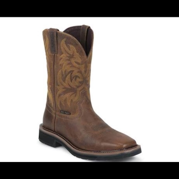 Safety toe oil resistant work boot wide  10EE - Picture 2 of 7